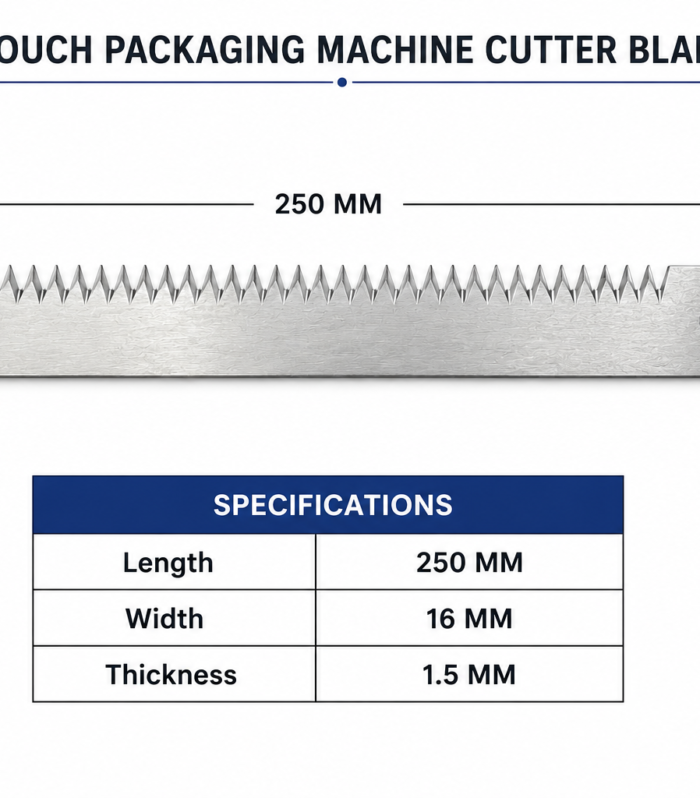 Pouch packaging machine Blade (Cutter) 250 mm.