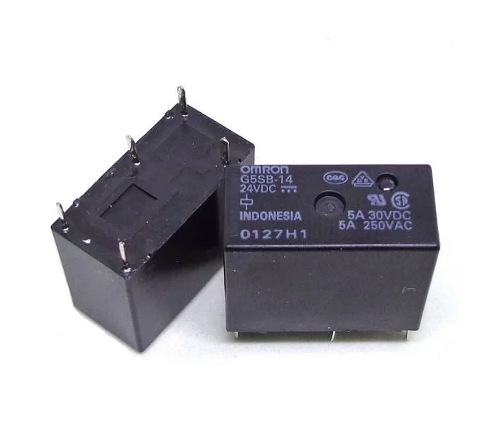 G5SB-14-24VDC – 24V 5A SPDT PCB Mount Relay – Omron