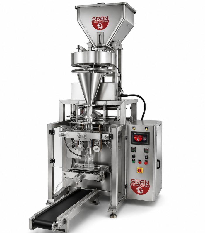 Automatic collar type packaging machine with volumetric cup filler
