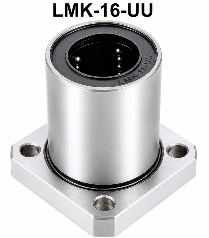 LMK16UU Square Flange Linear Ball Bearing – 1 Pc