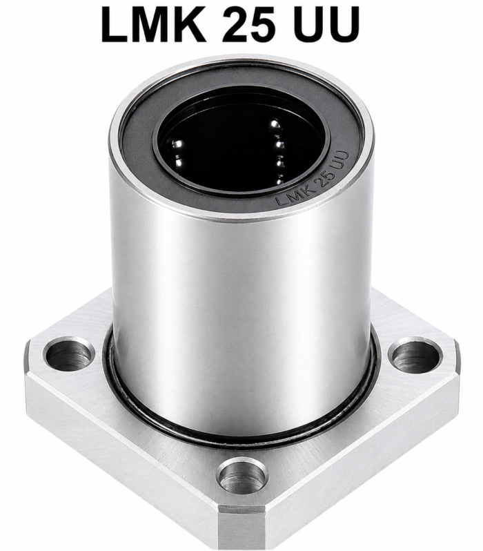 LMK25UU Square Flange Linear Ball Bearing – 1 Pc